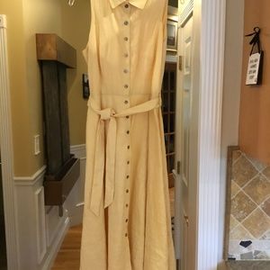 Coldwater Creek Sleeveless Linen Dress